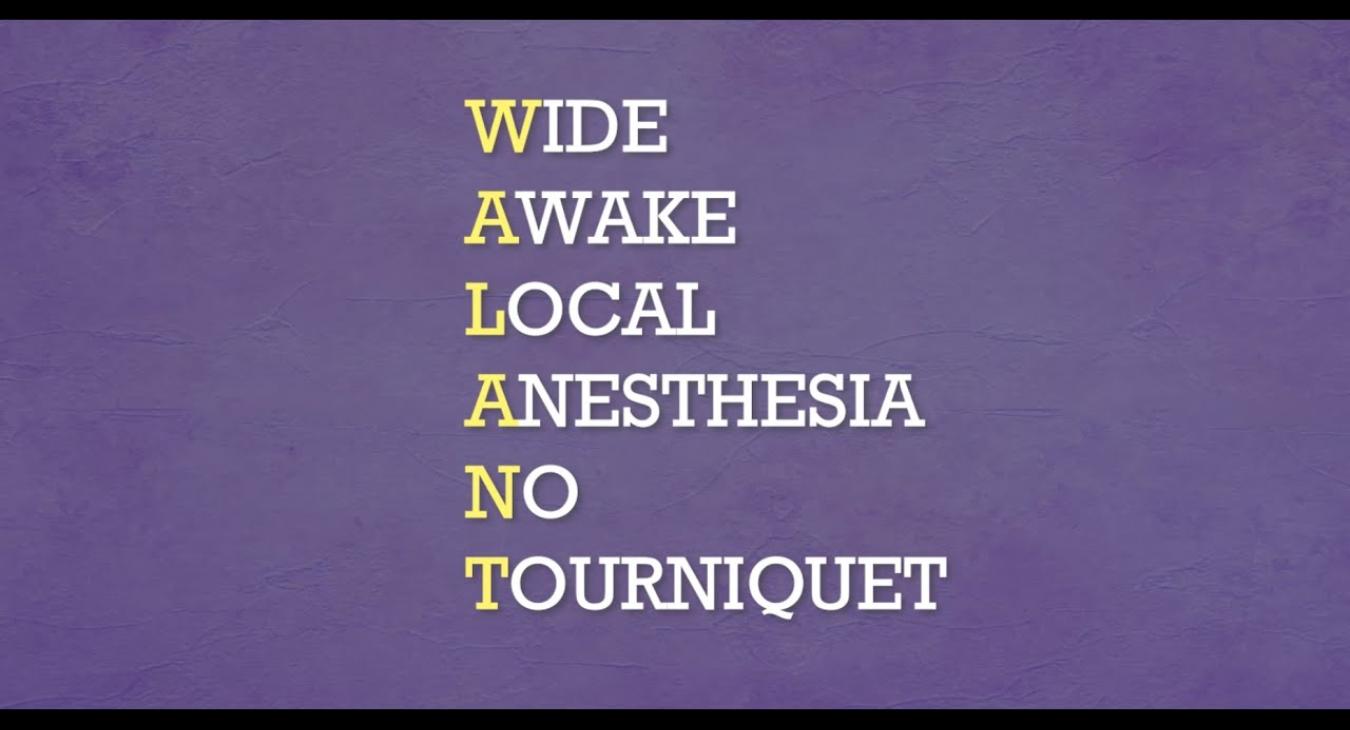 WALANT - Hand Surgery With Local Anesthetic